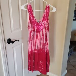 Shoreline Pink Tie-Dye Dress
